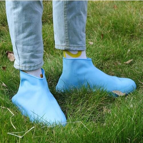 Waterproof Shoe Cover Silicone Material Unisex Shoes Protectors Rain Boots for Indoor Outdoor Rainy Days