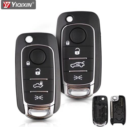 YIQIXIN New 4 Buttons Replacement Car Folding Remote Key Shell For Fiat Toro 500X 500 Punto Toro For Dodge Neon High Quality