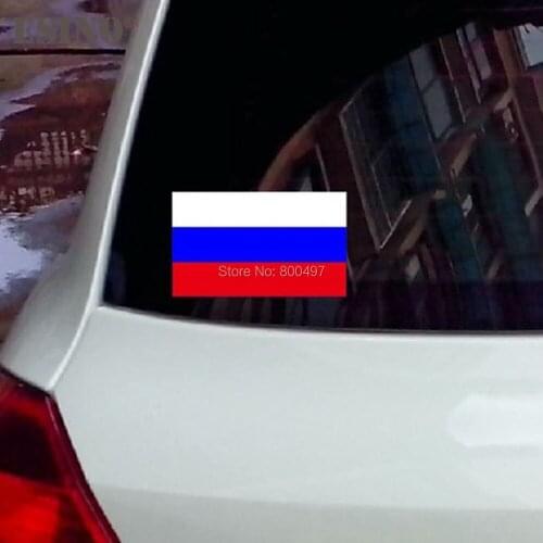 Funny Car Styling Decoration Russian Flag Reflective Auto Decal Cartoon Car Sticker Bumper Body Decal Creative Pattern Vinyl