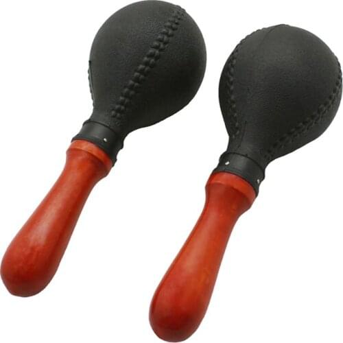1Pair Maracas Shakers Rattles Sand Hammer Percussion Instrument