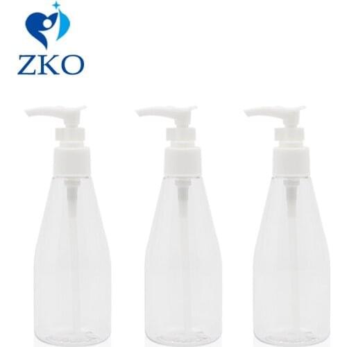 1pcs Free Shipping 200ml Conical Plastic Bottle Liquid Soap Shampoo Foam Dispenser Pump Emulsion Refillable Pressed Bottles