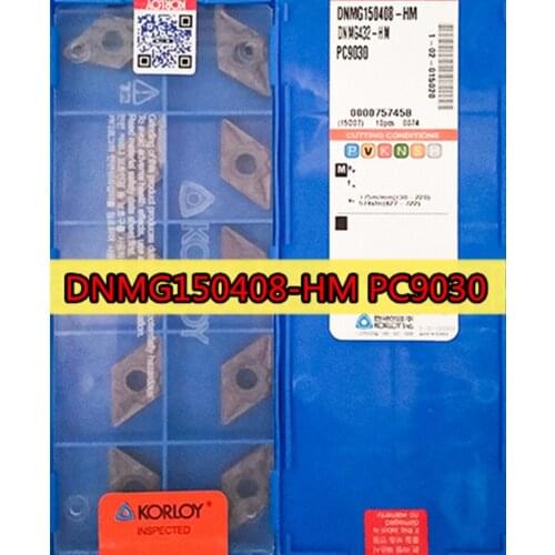 100% original DNMG150404-HM DNMG150408-HM PC9030 50pcs KORLOY Carbide insert Processing: stainless steel