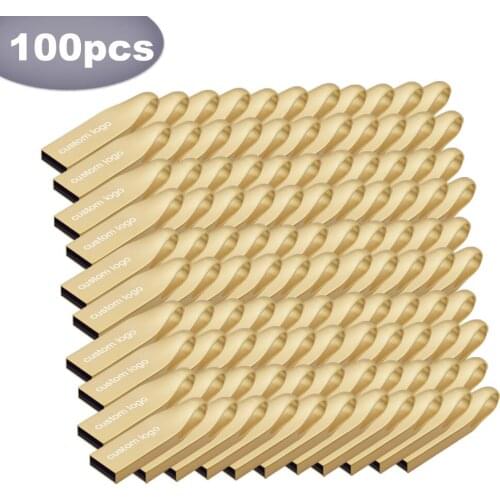 100pcs/lot Metal USB Personalize logo Flash Drive 16gb 32gb 64gb Pendrive 32gb Flash Memory Stick 128gb Pen Drive usb disk gifts