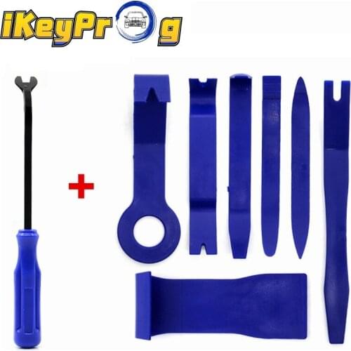 4PCS/7PCS Audio Door Clip Dash Pry Tools Automobile Nail Puller Panel Audio Trim Removal Tools 1pcs Car Door Panel Removal Tool