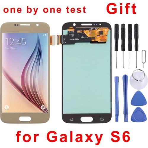 5.1 inches for Galaxy S6 G920F OLED Material LCD Screen and Digitizer Full Assembly for Samsung Galaxy S6
