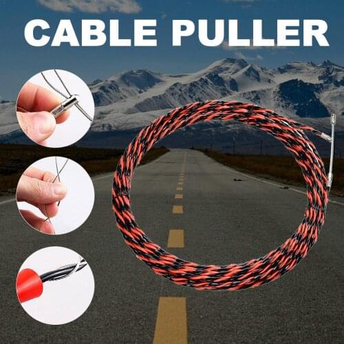 5m/30m 6mm Electrician Wire Cable Push Puller Guide Device Fiberglass Snake Rodder Fish Tape Wire And Cable Tensioner
