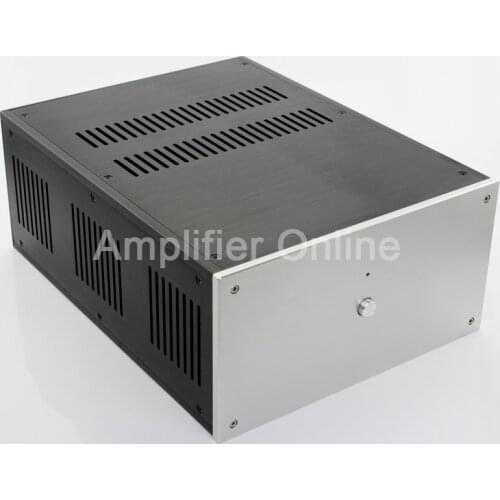 1PCS WA109 Aluminum Amplifier Chassis Class A Amplifier Pure Post-Amplifier Case DIY Home Audio Box Case 285*150*370mm AP11