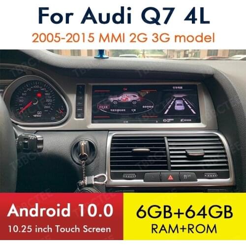 Android 10 Wireless CarPlay 6+64G For Audi Q7 4L 2005~2015 MMI 2G 3G GPS Navigation Car Multimedia Player Radio Stereo WiFi