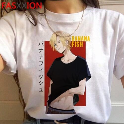 Banana Fish tshirt male plus size ulzzang tumblr harajuku kawaii couple summer top harajuku kawaii