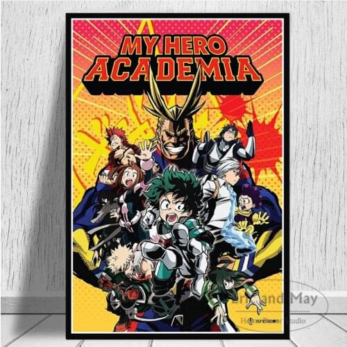 Boku No Hero Academia Canvas Painting Posters And Prints Wall Pictures For Living Room Vintage Poster Decorative Home Decor