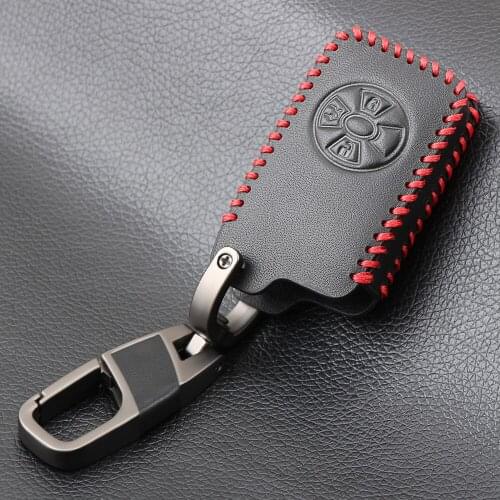 3 Buttons Car Smart Key Cover Case For Toyota RAV4 RAV 4 Yaris Reiz Camry Auris Vitz Keys Keychain Leather Case with Key Ring