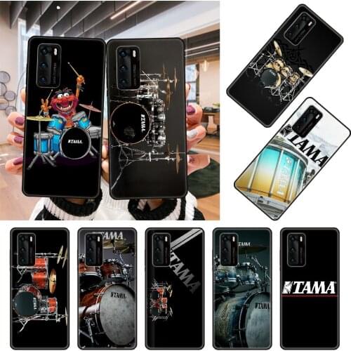 Phone Case For Huawei P4 P10 P30 P20 Lite P Smart Z Pro Black Cover Prime Art Coque Trend Shell Tpu Back HPCHCJHM TAMA Drums