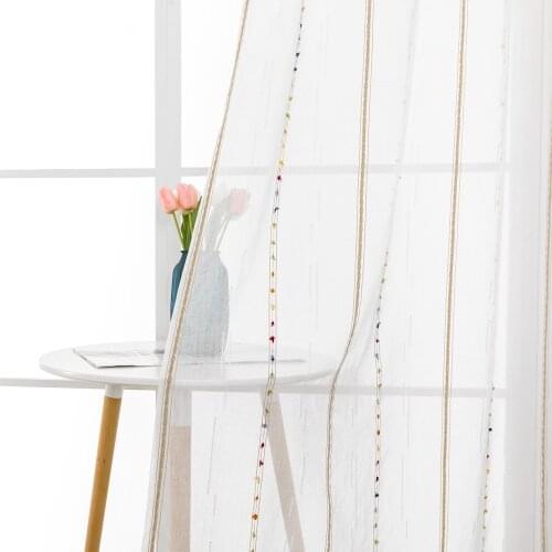 ZISIZ Embroidered Blackout Curtains For Living Room Bedroom Kid Room Kitchen Geometric Curtains Window Treatment Drapes