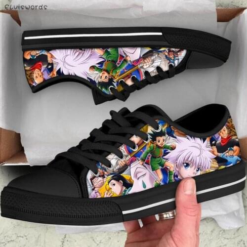 ELVISWORDS Japanese Anime Inuyasha 3D Classic Low Style Women Sneakers Shoes Woman Canvas Vulcanized Flats Shoes for Teen Girls