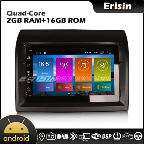 Erisin 3074 7" Android 10.0 Autoradio GPS DSP DAB CaraPlay Car Stereo for Fiat Ducato Citroen Jumper Peugeot Boxer