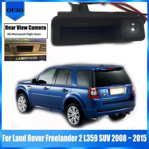 HD rear camera For Land Rover Freelander 2 L359 SUV 2008 ~ 2015 Waterproof Trunk Handle Camera Backup Parking Reversing Camera