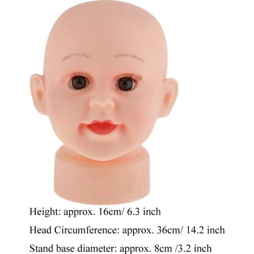 Child Size Baby Boy Mannequin Manikin Head for Hair Wigs Hats Glasses Holder