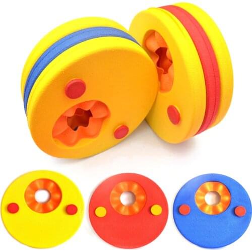 6Pcs/Set EVA Foam Swim Inflatable Pool Float Board Baby Swimming Exercises Circles Arm Bands Floating Sleeves Pool Accessories