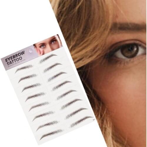 Eyebrow Sticker With Film Protector Customized All Match Style Gentle Curve Eyebrow Sticker For Home Makeup Cosmetics Tools