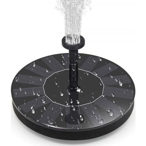 Solar Fountain Pump Garden Decoration Bird Bath Water Fountain 10V 2.4W Solar Panel Floating Water Pump for Pool Pond Aquarium
