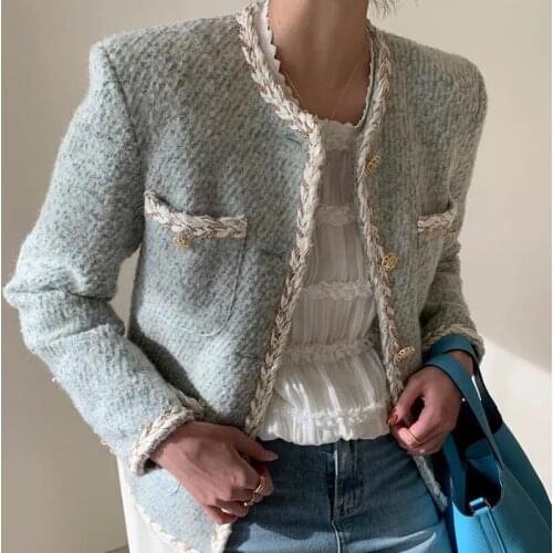 Autumn suit Korean western style simple style duffle coat