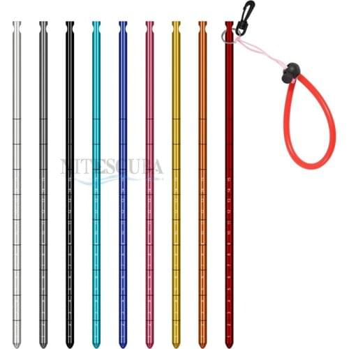 Diving Ding Ding Rod Underwater Probe Bottle Knocker Aluminum Alloy Hand Strap Solid Ding Ding Rod