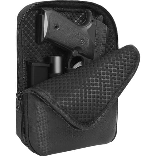 Tactical Concealed Gun Pouch Military Pistol Handgun Carry Holster Fanny Pack Hunting Waist Bag with Belt Loops Gun Accessories