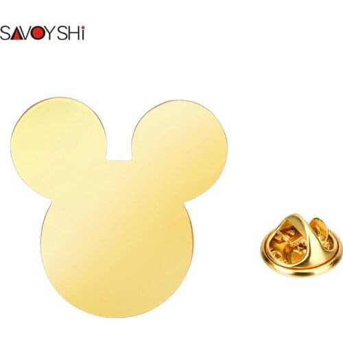 SAVOYSHI Gold Brooches For Clothes