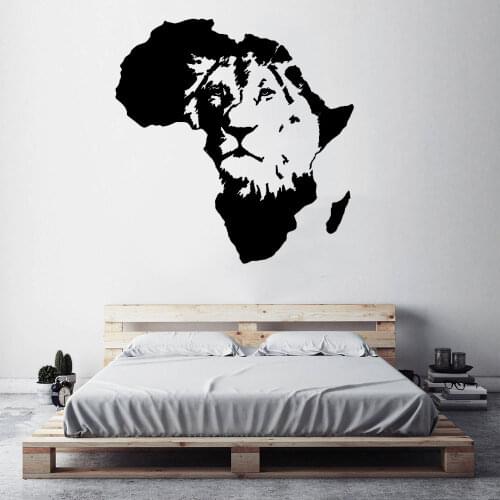 Lion King Of The Jungle Africa African Animal Removable Wallpoof Vinyl Wall Decals Home Decor Art Wall Stickers CX306