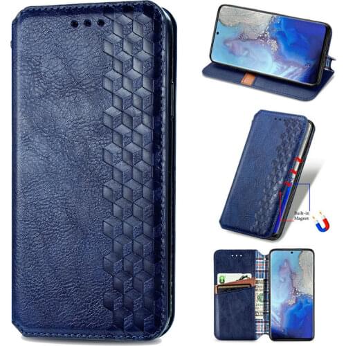 Slim Magnetic Leather Cover Business Stand Flip Wallet Case For Samsung S9 S10 S20 Plus S20 Ultra Samsung Note 20 Ultra/Pro