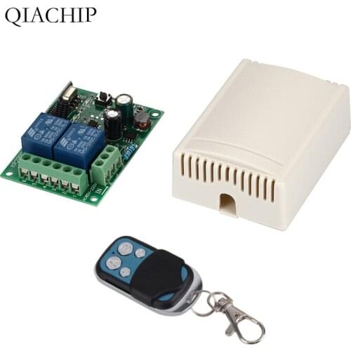 433 Mhz Universal Wireless Remote Control Switch AC 85V ~ 250V 110V 220V 2CH Relay Receiver Module and RF 433Mhz Remote Controls