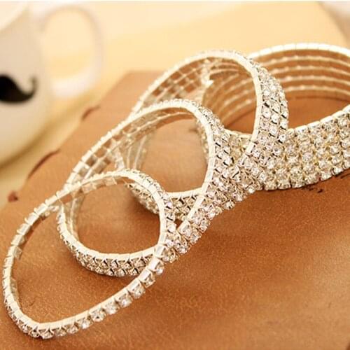 Charm Couple Bracelets For Women Jewelry 2021 Trend Luxury Stainless Steel Crystal Gothic Lot Gifts For The New Year Cool Big