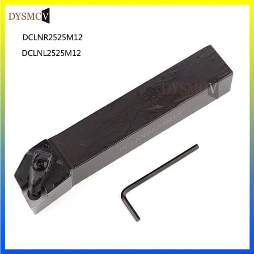 1 pc DCLNR2525M12 turning tool, DCLNR / DCLNL metal lathe cutting tool, lathe tool, CNMG1204 external D-type tool