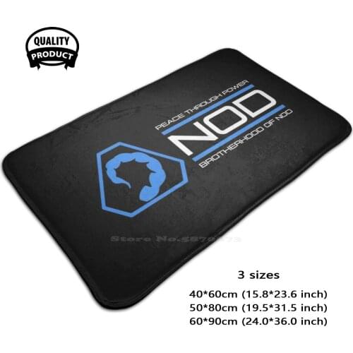 Brotherhood Of Nod 3D Soft Non-Slip Mat Rug Carpet Foot Pad Brotherhood Of Nod Command And Conquer Peace Through Power Video