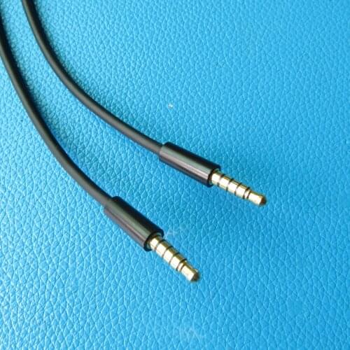 5-poles 3.5mm auido Cable Gold-plated 1meter