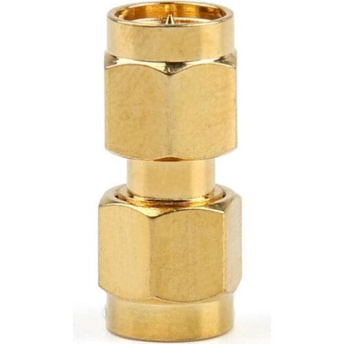 Areyourshop Adapter RP.SMA Male To SMA female Plug Jack RF Connector Straight Gold Plating 50Ohm High Quality for Wires Cables