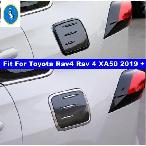 Car Accessories Body Fuel / Oil / Gas / Tank Decoration Panel Cover Trim Fit For TOYOTA RAV4 RAV 4 XA50 2019 2020 2021 Plastic