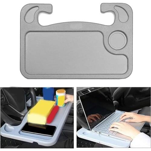 Draagbare Auto Laptop Computer Desk Mount Stand Stuurwiel Eten Werk Drinken Voedsel Koffie Goederen Tray Board Eettafel Houder