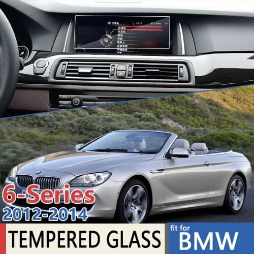 For BMW 6-Series F06 F12 F13 MK3 2012 2013 2014 Car Navigation GPS Film Touch Full Screen Protector Tempered Glass Accessories