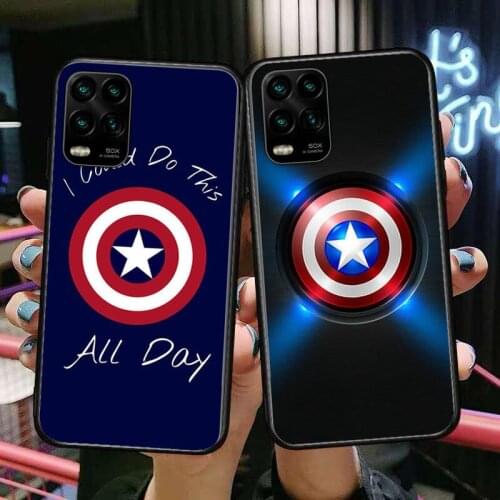 Marvel cartoon Phone Case For XiaoMi Redmi Note 10 9S 8 7 6 5 A Pro T Y1 Anime Black Cover Silicone Back Pre