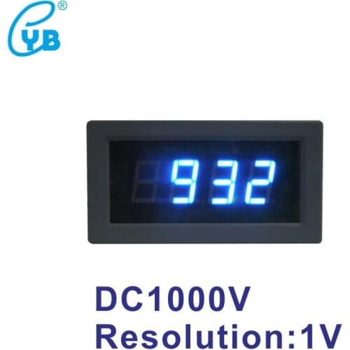DC1000V LED Digital Voltage Meter Resolution 1V DC Voltmeter Power Supply DC 5V Voltage Monitor Volt Panel Meter Tester Gauge