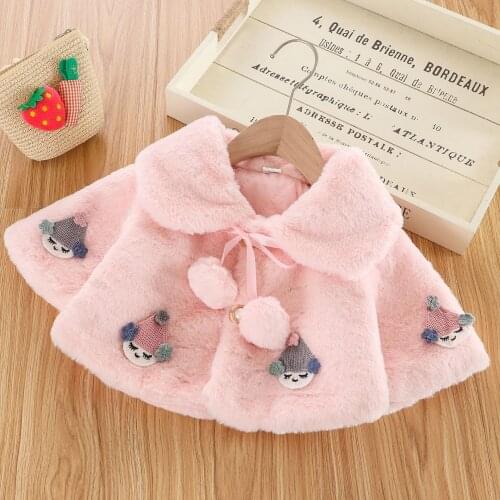 Childrens Wool Sweater Plus Velvet Thick Warm Plush Baby JacketBaby Girl Clothes Winter Jacket Girl Cute Jacket