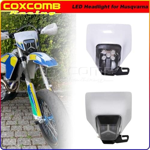 Motocross LED DRL HI/LO Beam Headlamp Front Lighting Assembly Enduro Supermoto Light Beam for Husqvarna TE FE 125-701 501 450