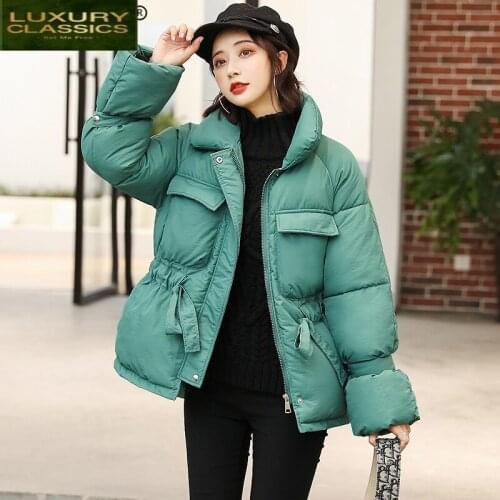 Women Winter Padded Jacket Down Cotton Parka 2021 Korean Fashion Ladies Thick Warm Coat Female Manteau Femme Hiver LW1563