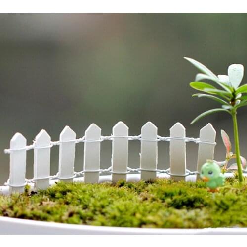 Miniature Small Wood Fence DIY Dollhouse Fairy Garden Micro Plant Pot Decor Bonsai Terrarium Ornament
