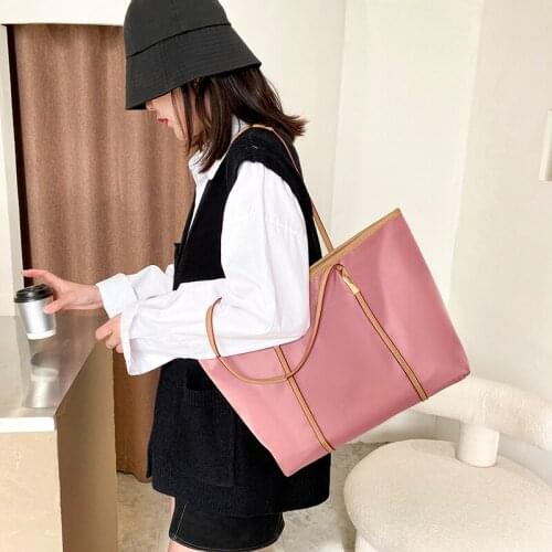 Reusable Shopping Bags Casual Tote Female Handbag for A Certain Number of Dropshipping The New Women Oxford cloth Shoulder Bag