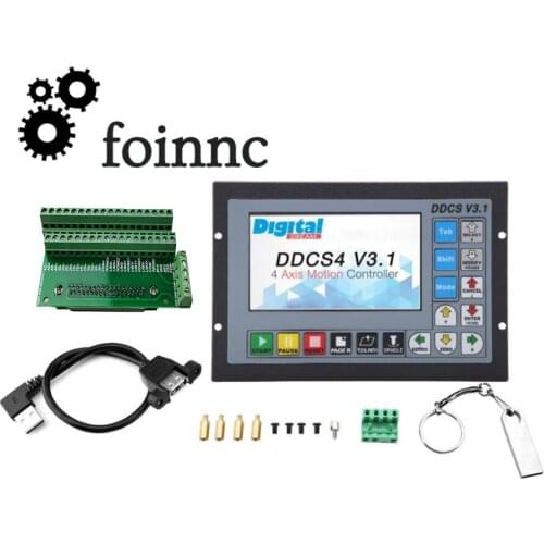 Upgraded DDCSV3.1 CNC offline motion control system motor motion controller 3/4 axis for CNC Drilling Milling