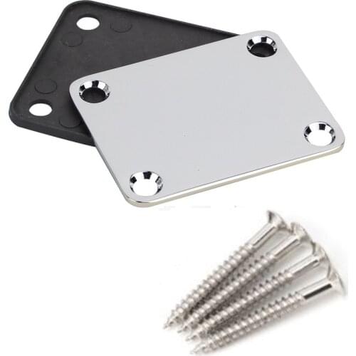 FLEOR TL Electric Guitar Neck Plate Strength Connecting Board Joint Plate Chrome