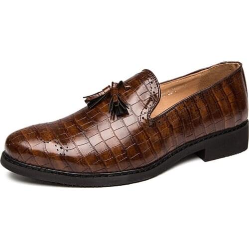 Fashion Formal Shoes Men Bullock Business Office Shoes Men 2019 Italy Luxury Dress Shoes Men Plus Size 38-48 Wedding Shoes