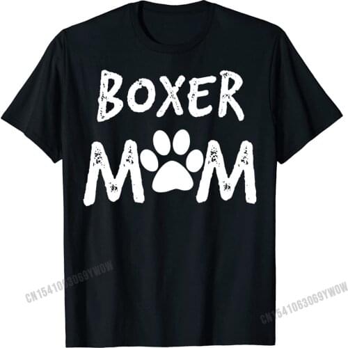 Boxer Mom Sweater Gift Womens Boxer Dog Manga Men Top T-Shirts Tops Tees Funny Harajuku Cotton Street Classic Men